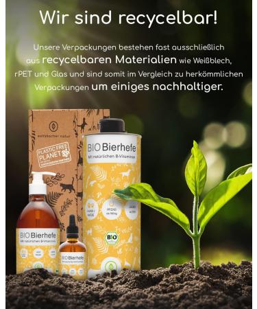 Wolfsbach Organic Beer Yeast for Dogs & Cats | 100ml Liquid Brewer's Yeast | 100% Organic Skin & Fur Care Supplement with Vitamin B Minerals & Trace Elements - De- ko-060 - Buy Online on GoSupps.com