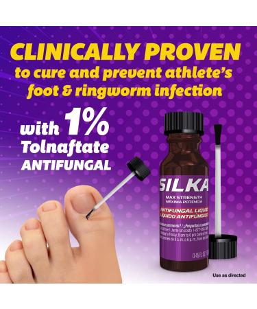 Silka Emergency Foot Care Kit - Max Strength Antifungal Liquid Odor-Fighting Powder & Cream for Athlete's Foot Jock Itch & Ringworm - Complete Healthy Feet Solution - Buy Online on GoSupps.com