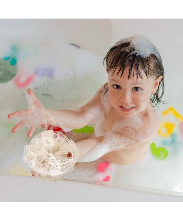 Healifty Bath Loofahs: Ramie Fiber Shower Mesh Pouf Body Scrubber Balls - 2pcs for Women - Buy Online on GoSupps.com