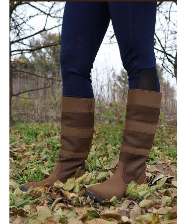 One Stop Equine Shop BasEQ Lindsey Women's Back Zip Lifestyle Boots 7 Brown - Premium Equestrian Footwear - Buy Online on GoSupps.com