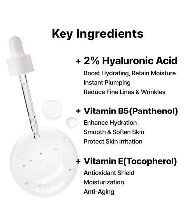 2% Hyaluronic Acid Serum with Vitamin B5 - Intense Hydrating & Anti-Aging Face Serum | Korean Skincare | Fast Absorbing | 1 Fl Oz - Buy Online on GoSupps.com