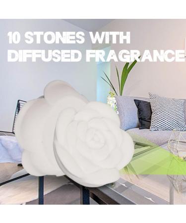 Sharplace 10-Piece Flower Fragrance Stones - Essential Oil Diffuser for Home Office Bedroom Spa & Yoga - Aromatic Room Fresheners - Buy Online on GoSupps.com