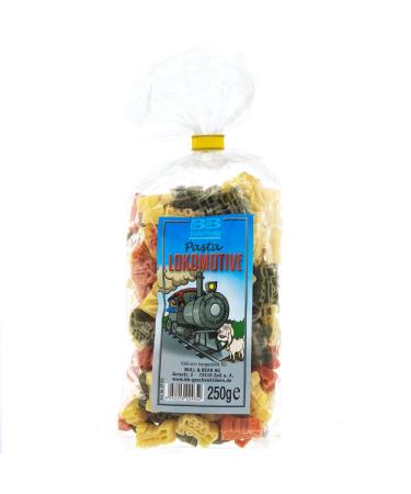 Bull & Bear colored locomotive pasta 250g motif noodles made of durum wheat semolina handmade in German manufactory pasta gift pasta locomotive locomotive