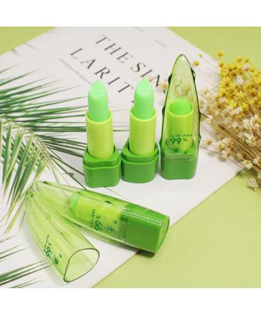 Aloe Vera Lip Balm Magic Colour Changing Lipstick Long Lasting Lip Balm Set Lips Moisturizer Aloe Vera Lip Stick for Women Girls (3 Pack) - Buy Online on GoSupps.com