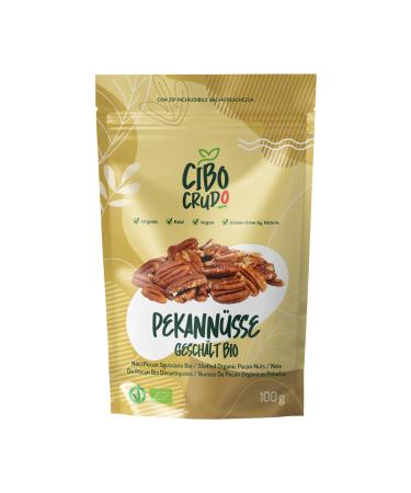Bio -peeled pecans - 100g.Natural organic pecans unsalted and undooted.Source of fiber unsaturated fatty acids minerals and amino acids.Organic pecans Pecan ns 100 g (Confezione da 1)