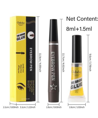  ccuzs Microblading Eyebrow Pencil Eyebrow Pen | Waterproof Liquid Eyebrow Pen | Liquid Eyebrow Pencil with 4 Tips Eyebrow Pencil and Gel Set for Women - Buy Online on GoSupps.com