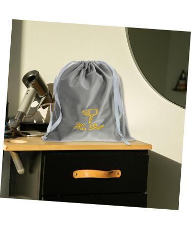 Baluue 2pcs Hair Curler Travel Bag Fabric Hair Dryer Travel Pouch Grey Drawstring Bag 30.00X25.00X0.50CMx2pcs Greyx2pcs - Buy Online on GoSupps.com