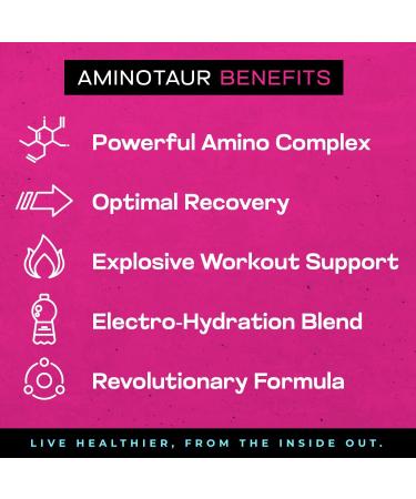 Project AD Aminotaur - BCAA Amino Acids & Pre Workout Energy Powder (Sour Apple) | Keto Friendly Coffee Extract International Shipping - Buy Online on GoSupps.com