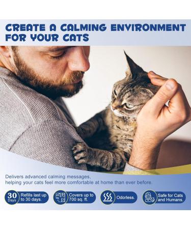 Cat Calming Pheromone Diffuser Refill Cat Calming Spray Urine Spraying Marking and Anxiety Anti Anxiety Relaxant 1 Diffuser +2 Refills Diffuser Kit - Buy Online on GoSupps.com
