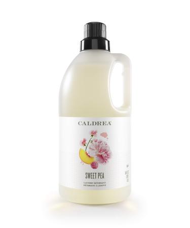 Caldrea Liquid Laundry Detergent, Safe and Effective for all Fabrics and all Temperatures, Sweet Pea Scent, 64 oz Liquid detergent