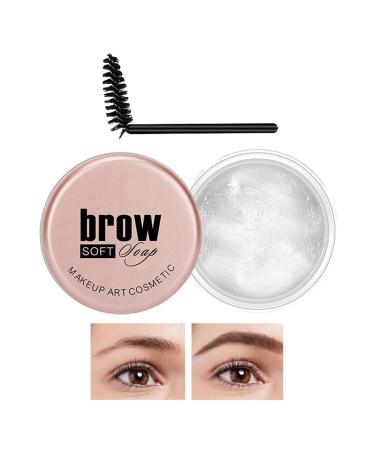 Eyebrow Soapbar Wax - Waterproof Clear Brow Gel | Clear Brow Styling Wax for Eyebrow Shaping Eyebrow Makeup for Feathery & & Brow Freeze Eyebrow Styling Wax Caits