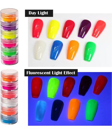 DAGEDA 24 Color Pigment Nail Powder - 3D DIY Nail Art Decoration in Colorful Iridescent Glitter for High-Gloss Halo Nails - Buy Online on GoSupps.com