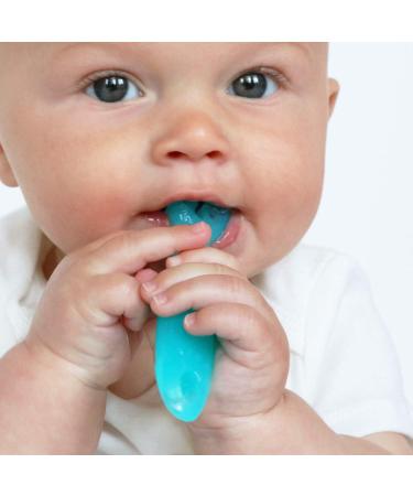 ChooMee FlexiDip Baby Spoons | Perfect for Baby Led Weaning | Pediatrician Approved | BPA Free Silicone | Chew Friendly Material | 2 Count, Blue Grey - Buy Online on GoSupps.com