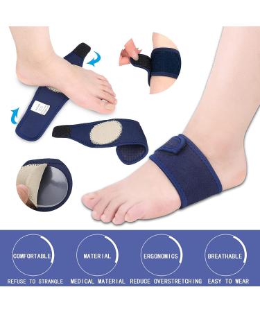 SUBAOQI Plantar Fasciitis Relief Foot Band Support Sleeve - 2 Pair Set for Pain, High Arch, Flat Foot, Heel Spur - Men and Women - Buy Online on GoSupps.com