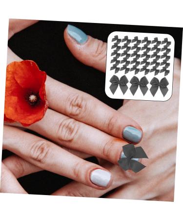 Beaupretty 200pcs Ribbon Bow Hair Pins & Home Decor Accessories - Stylish Hair Clips Crafts & Charms | Black 2.5x2.5cm - Buy Online on GoSupps.com