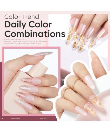 Modelones Builder Nail Gel Set 2 Colors 10ml Clear and Nude Builder Gel for Nail Thickening Nail Strengthener Apex Building Extension Gel Rhinestone Nail Glue Gel in a Bottle LED Nail Lamp Cured Hard Gel Clear Nude - Buy Online on GoSupps.com