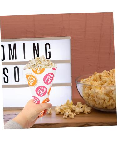 BESTonZON 50Pcs Popcorn Bag cello gift bags party gift popcorn servings bags birthday party favor bag candy treat bag party favors bag cone treat bags candy bags Paper biscuit child food 1 count (Pack of 1) As Shown - Buy Online on GoSupps.com