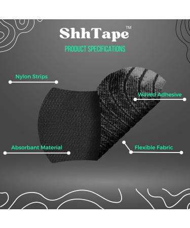 ShhTape Sleeping Mouth and Lip Tape Strips - Snoring Solution for Men and Women - Gentle Sleep & Snore Relief - Buy Online on GoSupps.com