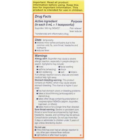 Motrin Children's Pain Reliever & Fever Reducer Liquid - Bubble Gum Flavor 4 oz | Fast Shipping Worldwide - Buy Online on GoSupps.com