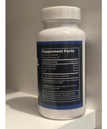 Flexadol Capsules | Glucosamine Chondroitin & MSM Blend | Daily Supplement Formula | 60 Capsules | Adult Use | Dietary Supplement | One Bottle - Buy Online on GoSupps.com