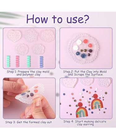 Polymer Clay Flower Molds and Cutters for Earrings and Jewelry Making - Buy Online on GoSupps.com