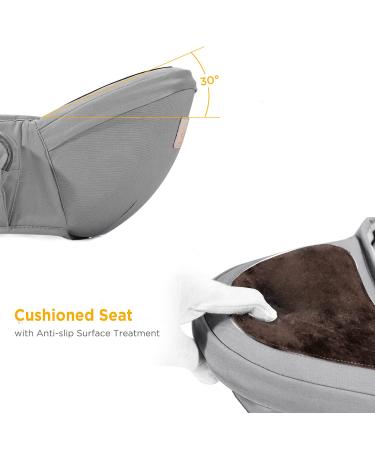 GAGAKU Baby Hip Seat - Lightweight Waist Stool for 0-36 Months - 4 Carrying Positions - Newborn Friendly - Gray - Buy Online on GoSupps.com