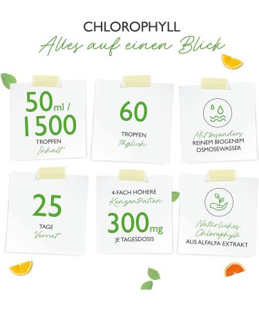 Premium Chlorophyll Drops 50 ml - Alfalfa Extract Vegan 300 mg Daily Dose Laboratory Tested Liquid Chlorophyll for Enhanced Wellness - Shop Now! - Buy Online on GoSupps.com