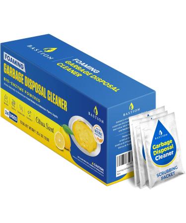 24-Count Garbage Disposal Cleaner and Deodorizer - Foaming Lemon Scented Pods for Kitchen Sink Freshness - 6-Month Supply by Bastion - Buy Online on GoSupps.com