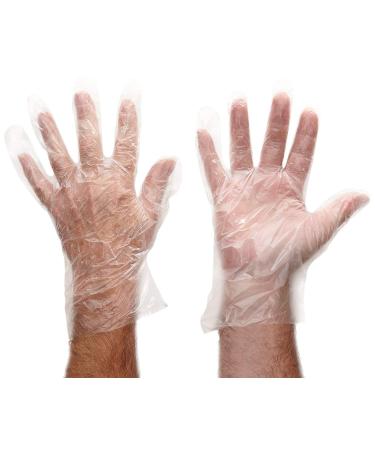 St llion 200-Piece Disposable Transparent Food Prep Gloves - One Size Fits Most for Cooking, Cleaning, Hair Dye, and Food Handling | Plastic Gloves - Buy Online on GoSupps.com