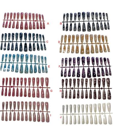 dijiusidy 1 Set Color Street Nail Strips Glittery Marbling Adhesive Tabs Full Cover Art Decals Salon DIY Manicure Decorations mzy-d03 - Buy Online on GoSupps.com