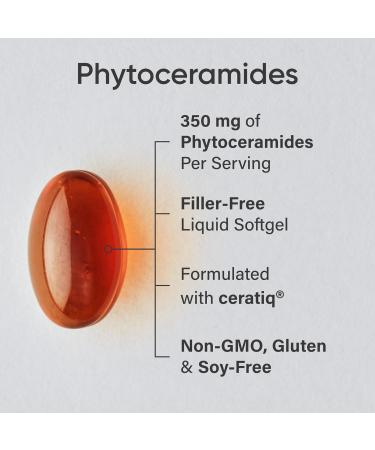 Sports Research Phytoceramides 350mg per softgel - for Healthy Skin and Hydration -  Non GMO No Fillers or Synthetic Vitamins - 30 softgels - Buy Online on GoSupps.com