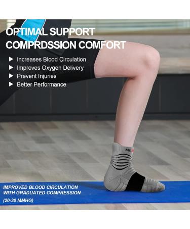 NEENCA Medical Compression Socks - 20-30 mmHg for Men & Women | Pain Relief Plantar Fasciitis Swelling | 2 Pairs Ankle Support for Travel Running Pregnancy - Buy Online on GoSupps.com