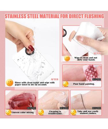 6 Pack Korean Makeup Spatula Set with Mixing Palette and Powder Puff - Buy Online on GoSupps.com