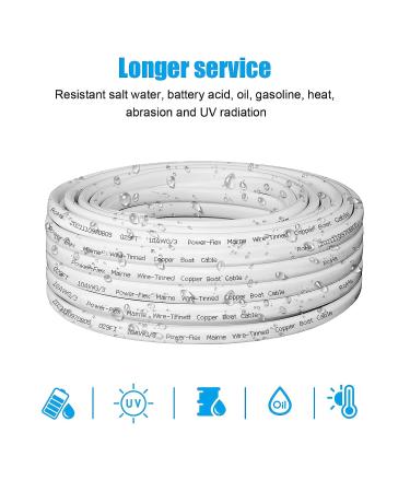 Kimbluth 10 Gauge Triplex Marine Wire - 10ft | Tinned Copper Boat Cable | 10 AWG OFC Wire for Automotive, Boat, Solar | USA Standard | Outdoor Speakers - Buy Online on GoSupps.com