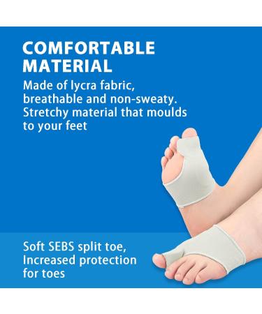 Diosky Bunion Relief & Toe Corrector - 2 Pairs of Big Toe Straighteners for Men & Women | Hallux Valgus Fix Pads - Buy Online on GoSupps.com