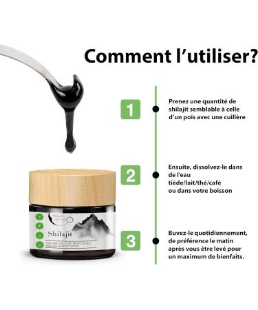 Shilajit R sine en Verre | Premium +2 Mois | Source Himalayenne Haute Puissance avec Acide Fulvique | Acide Humique et Oligo- l ments | Nature spring - Buy Online on GoSupps.com