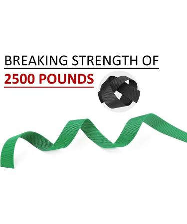 DEYACE 2 Inch Green Nylon Webbing Strap - 10 Yards - Heavy Duty for Crafting & Repairing - Buy Online on GoSupps.com