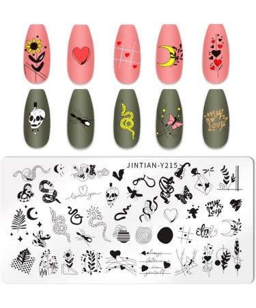 RUNRAYAY 6Pcs Ocean Animal Flower Stamping Plate Collection for Halloween & Christmas Nail Art - Buy Online on GoSupps.com