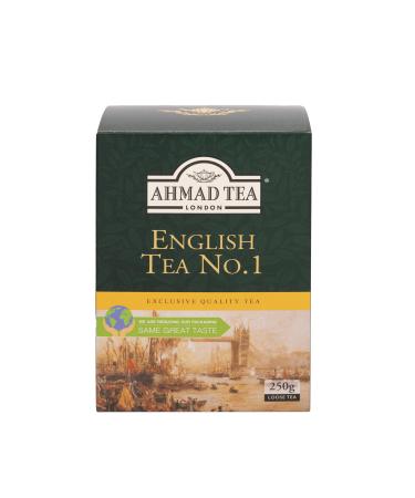 Ahmad Tea - English Tea No.1 - black tea mix of English Breakfast and Earl Gray with Bergamot - Lose - 250g English Tea No.1 250 Grams