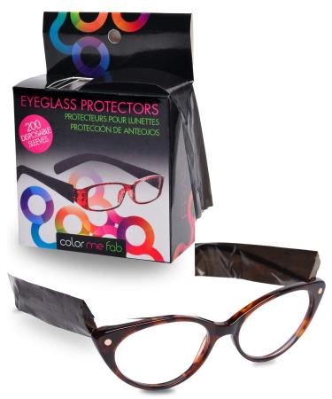 FRAMAR Eyeglass Sleeves - Covers for Eye Glasses against Hair Color, Hair Dye - 200 ct