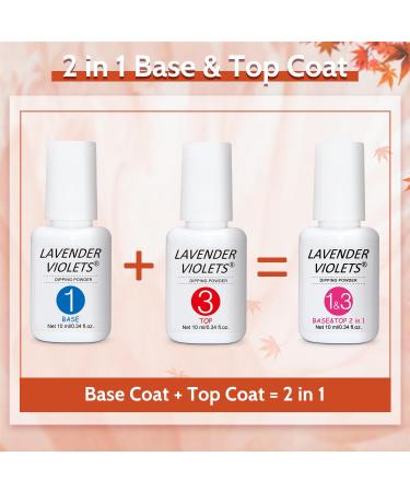 Lavender Violets 12 Pcs Dip Powder Nail Kit Skin Nude White Red Shimmer Orange Colours Dipping Powder Liquid Set with 2in1 Base & Top Coat Activator for French Nail Art Manicure M212 Nude Red - Buy Online on GoSupps.com