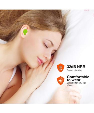 Siopob Silicone Earplugs Noise Cancelling | 6 Reusable Moldable Water Earplugs - Ear Care Prod-ucts For Study Wor-k Travel Airplanes Trains Green 1 count (Pack of 1) - Buy Online on GoSupps.com