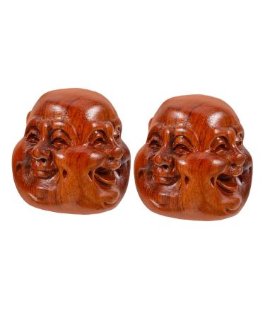 Minkissy 2st handball made of solid wood wood-rolling handball finger-powered gymnasium ball handballs made of wood hand exercise balls yoga massage balls handle ball bullets massage outside wooden ball