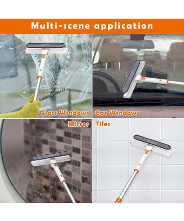 Telescoping Multi-Angle Window Cleaning Squeegee | For Car Windshield, Shower Glass Door, Tiles | 26-35 inch Long Squeegee - Buy Online on GoSupps.com