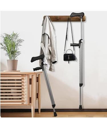 Adult Underarm Crutches Lightweight Adjustable Walking Cane Applicable Height 4' 5'' 6' Comfortable Underarm Pads Ergonomic Grip - Buy Online on GoSupps.com