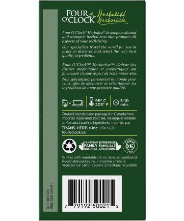 Four O'Clock Herbalist Cold Throat Soother Herbal Tea Non-Gmo Kosher Gluten-Free 6 Packs of 20 Teabags - Buy Online on GoSupps.com