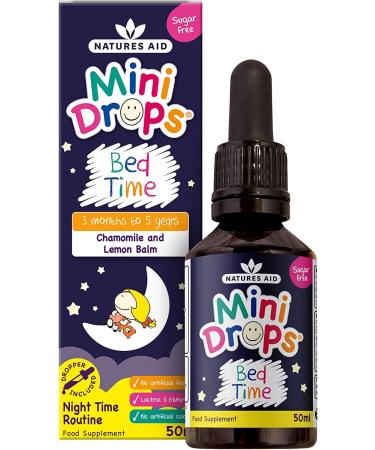 Natures Aid Bed Time Mini Drops for Children 3 Months - 5 Years 50ml