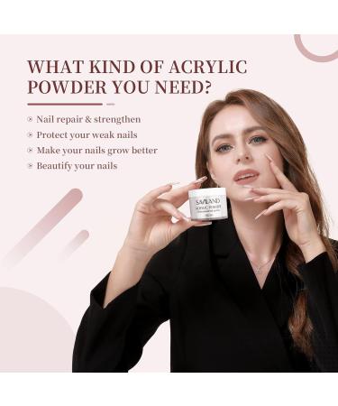 Buy Saviland Acrylic Powder for Nails 60g - Clear Acrylic Nail Powder for 3D French Manicure | Professional & Beginner Friendly - Buy Online on GoSupps.com