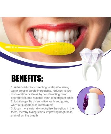 Colour Corrector Toothpaste for Effective Tooth Stain Removal | Purple Toothpaste for Vibrant Smiles - Shop Now - Buy Online on GoSupps.com