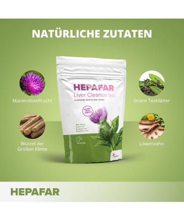 HepaFar Liver Detox Tea - Detoxify with Green Tea Dandelion & Climbing Root - 40 Bags | Sensilab - Buy Online on GoSupps.com